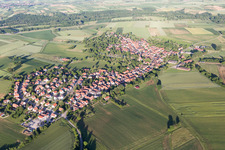 Hunspach in the state Bas-Rhin, France out of the air