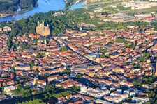 Old Town with Maximilianstraße from the Altpörtel to the Domplatz in Speyer in the state Rhineland-Palatinate, Germany