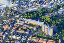 Aerial view of Florhof An d. Baumwollspinnerei in Speyer in the state Rhineland-Palatinate, Germany