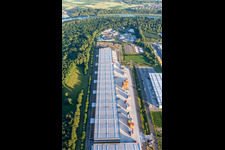 Warehouses and forwarding buildings of Interpneu Handelsgesellschaft mbH in Speyer in the state Rhineland-Palatinate, Germany