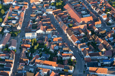 Haupt- and Bächlestr in the district Liedolsheim in Dettenheim in the state Baden-Wuerttemberg, Germany