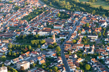 Protestant Church in the district Linkenheim in Linkenheim-Hochstetten in the state Baden-Wuerttemberg, Germany