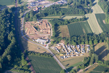Oblique view of Lauterbourg in the state Bas-Rhin, France