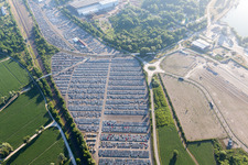 Lauterbourg in the state Bas-Rhin, France out of the air