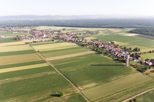 Bird's eye view of Schleithal in the state Bas-Rhin, France