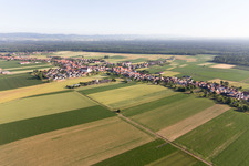 Drone recording of Schleithal in the state Bas-Rhin, France