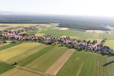 Drone image of Schleithal in the state Bas-Rhin, France