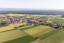 Schleithal in the state Bas-Rhin, France from a drone