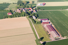 Seebach in the state Bas-Rhin, France from a drone