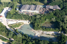 Drone image of Riedseltz in the state Bas-Rhin, France