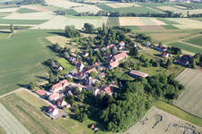 Oblique view of Steinseltz in the state Bas-Rhin, France