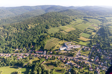 Bird's eye view of Wissembourg in the state Bas-Rhin, France