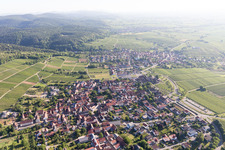 District Schweigen in Schweigen-Rechtenbach in the state Rhineland-Palatinate, Germany out of the air