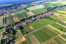 Village view from the north in Vollmersweiler in the state Rhineland-Palatinate, Germany