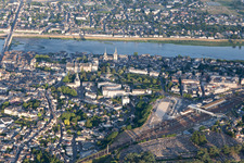 Aerial view of Blois in the state Loir et Cher, France