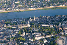 Aerial photograpy of Blois in the state Loir et Cher, France