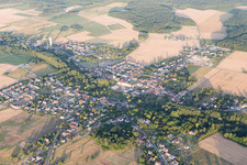 Aerial view of Huisseau-sur-Cosson in the state Loir et Cher, France