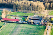 Aerial photograpy of Riding Club Altrip eV in Altrip in the state Rhineland-Palatinate, Germany