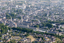 Vendôme in the state Loir et Cher, France out of the air