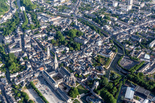 Old Town area and city center in Vendome in Centre-Val de Loire, France