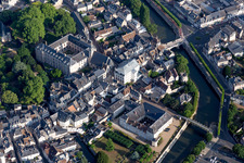 Bird's eye view of Vendôme in the state Loir et Cher, France