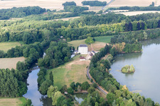 Aerial photograpy of Naveil in the state Loir et Cher, France