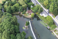 Montoire-sur-le-Loir in the state Loir et Cher, France out of the air
