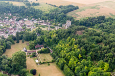 Lavardin in the state Loir et Cher, France seen from above