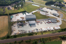 Aerial view of Saint-Amand-Longpré in the state Loir et Cher, France