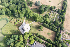 Bird's eye view of Saint-Cyr-du-Gault in the state Loir et Cher, France