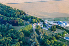 Landes-le-Gaulois in the state Loir et Cher, France from a drone