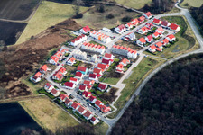 New development area at the riding school, Im Schnabel in Wörth am Rhein in the state Rhineland-Palatinate, Germany