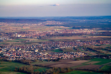 From the northwest in the district Rohrhof in Brühl in the state Baden-Wuerttemberg, Germany
