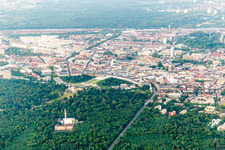 Castle Park in the district Innenstadt-West in Karlsruhe in the state Baden-Wuerttemberg, Germany