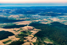 From the north in the district Söllingen in Pfinztal in the state Baden-Wuerttemberg, Germany