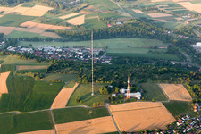 Steel mast funkturm and transmission system as basic network transmitter Muehlacker in Muehlacker in the state Baden-Wurttemberg, Germany