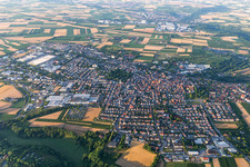 Town View of the streets and houses of the residential areas in Markgroeningen in the state Baden-Wurttemberg, Germany