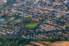 Aerial view of Ludwigsburg in the state Baden-Wuerttemberg, Germany