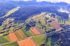 Golf course of the Golf and Country Club Haghof eV in the district Breitenfürst in Welzheim in the state Baden-Wuerttemberg, Germany