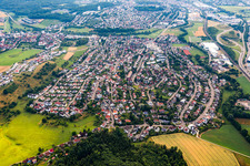 Settlement area in the district Hofherrnweiler in Aalen in the state Baden-Wurttemberg, Germany