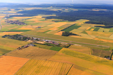 Aalen-Elchingen airfield of the Luftsportring Aalen eV in the district Elchingen in Neresheim in the state Baden-Wuerttemberg, Germany