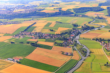 Village on the banks of the Wörnitz in the district Wörnitzstein in Donauwörth in the state Bavaria, Germany