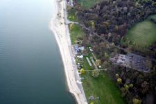 Neckarau, Rhine beach in the district Niederfeld in Mannheim in the state Baden-Wuerttemberg, Germany