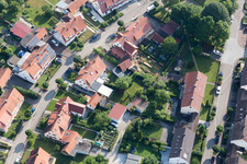 Drone recording of Ramberg settlement in the district Riedlingen in Donauwörth in the state Bavaria, Germany