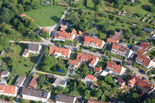 Bird's eye view of District Riedlingen in Donauwörth in the state Bavaria, Germany