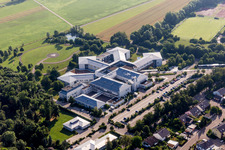 Clinic grounds of the Donau-Ries Hospital Clinics and Senior Homes gKU in the Neudegg district in the district Riedlingen in Donauwörth in the state Bavaria, Germany