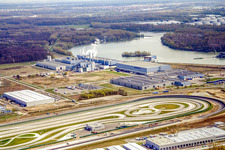 Oberwald Industrial Estate: Daimler Truck Testing Site in Wörth am Rhein in the state Rhineland-Palatinate, Germany