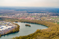 Althrhein around the Daimler site in Wörth am Rhein in the state Rhineland-Palatinate, Germany