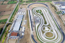 Daimler truck test site in Wörth am Rhein in the state Rhineland-Palatinate, Germany