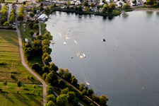St. Leoner See, water ski facility in the district Sankt Leon in St. Leon-Rot in the state Baden-Wuerttemberg, Germany